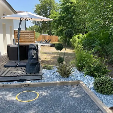 Privat bolig Studio, Terrasse, Acces Piscine, 25 Min D'arcachon Mios